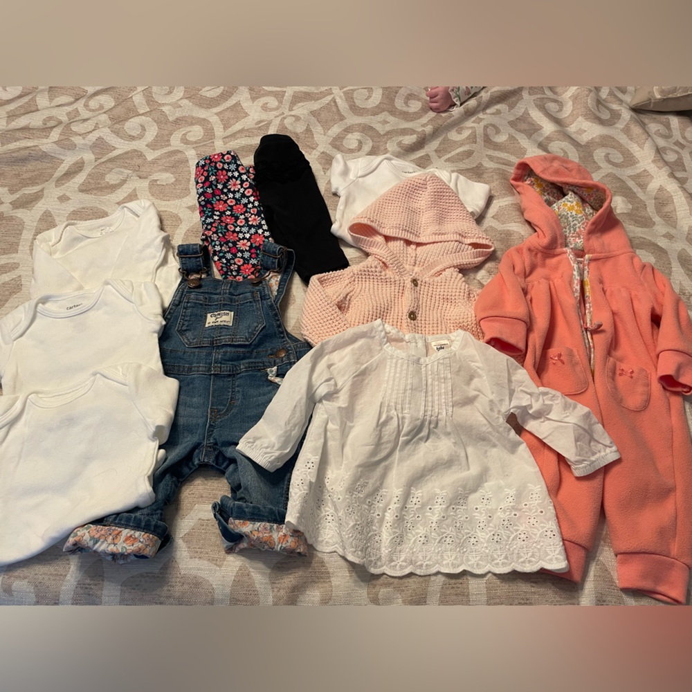 Carters and Oshkosh baby girl bundle